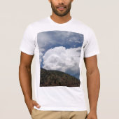 Cloudy Sky Over Rolling Hills With Forested Slope  T-shirt (Voorkant)