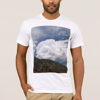 Cloudy Sky Over Rolling Hills With Forested Slope  T-shirt
