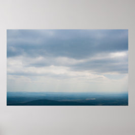 Cloudy Sky Over the Ouachita Mountains, Oklahoma Poster