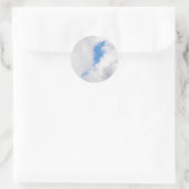 Cloudy sky ronde sticker (Tas)