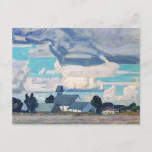 Cloudy Sky, Thornhill Church, beroemd schilderij, Briefkaart