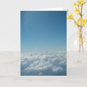 Cloudy Sky-Wenskaart Kaart (Gele Bloem)