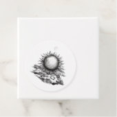 Cloudy Sun Bedankjes Labels (In situ)