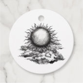 Cloudy Sun Bedankjes Labels (Voorkant)