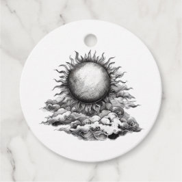 Cloudy Sun Bedankjes Labels