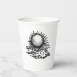 Cloudy Sun Papieren Bekers
