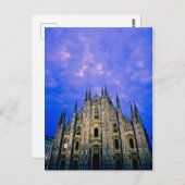 Cloudy Sunrise - Duomo - Milano, Italië - Briefkaa Briefkaart (Voorkant / Achterkant)