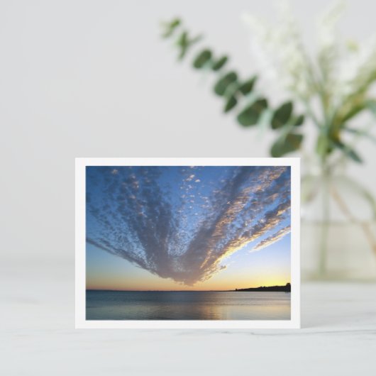 Cloudy Sunset Briefkaart (Staand voorkant)