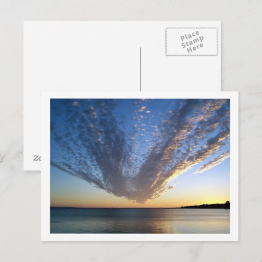 Cloudy Sunset Briefkaart (Voorkant / Achterkant)