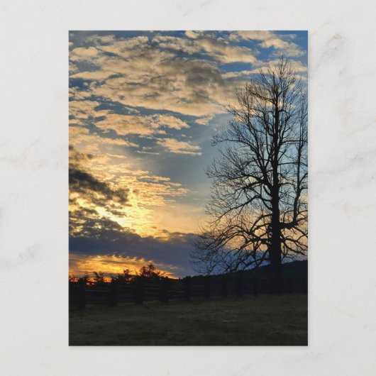 Cloudy Sunset on the Blue Ridge Parkway Briefkaart (Voorkant)