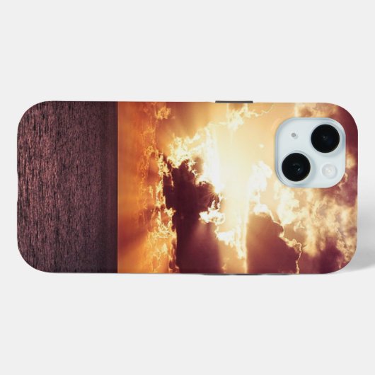 Cloudy Sunset Over Zee Case-Mate iPhone Case (Achterkant (horizontaal))
