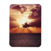 Cloudy Sunset Over Zee Horizon Magneet (Verticaal)