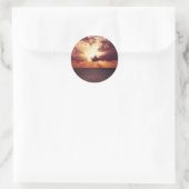 Cloudy Sunset over Zee Ronde Sticker (Tas)