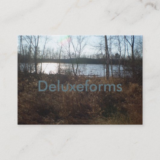 Cloudy Sunset Visitekaartje (Voorkant)