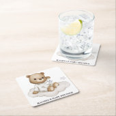 Cloudy Teddy Bear Baby shower Onderzetter (Insitu)