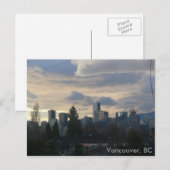 Cloudy Vancouver, BC Briefkaart (Voorkant / Achterkant)