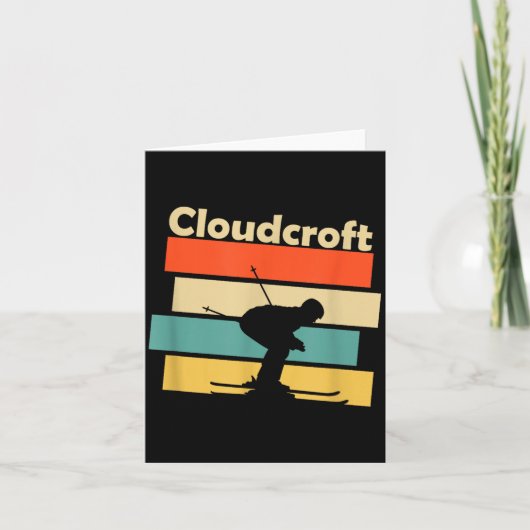 Clouroft New Mexico Retro Ski  Kaart (Voorkant)