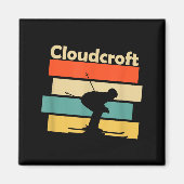 Clouroft New Mexico Retro Ski Magneet (Voorkant)