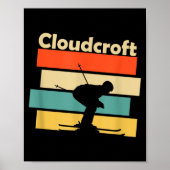 Clouroft New Mexico Retro Ski  Poster (Voorkant)