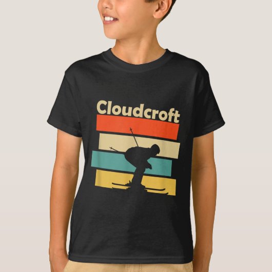 Clouroft New Mexico Retro Ski  T-shirt (Voorkant)