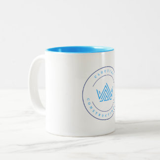 Cloutier Construction Aangepaste Logo-Mok Tweekleurige Koffiemok