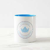Cloutier Construction Aangepaste Logo-Mok Tweekleurige Koffiemok (Center)