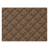 Clove and Gold Antiek Paisley Pattern Tafelkleed (Voorkant (Horizontaal))