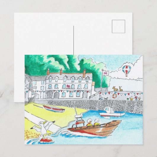 Clovelly, Devon Briefkaart (Voorkant / Achterkant)