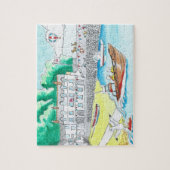 Clovelly, Devon, England, Jigzaag Puzzle Legpuzzel (Verticaal)