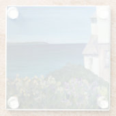 Clovelly Devon Glazen Onderzetter (Achterkant)