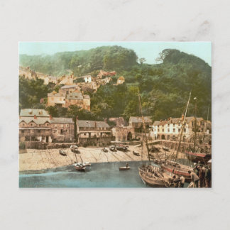 Clovelly Harbour, Torridge, Devon, c.1895 Briefkaart