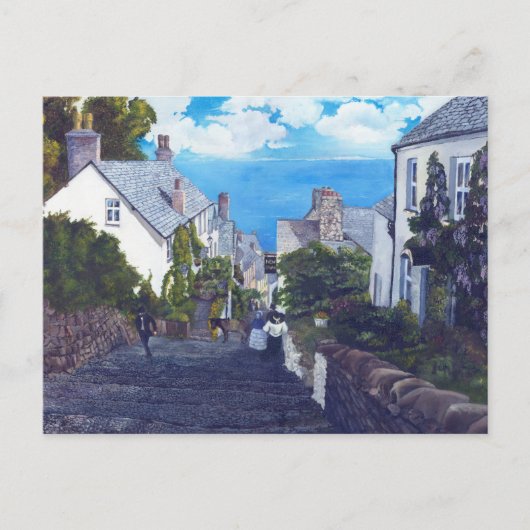 Clovelly Print Briefkaart (Voorkant)
