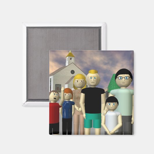 Clover Beach magneet (Voorkant / Achterkant)