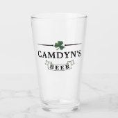 Clover Beer Banner Glas (Voorkant)