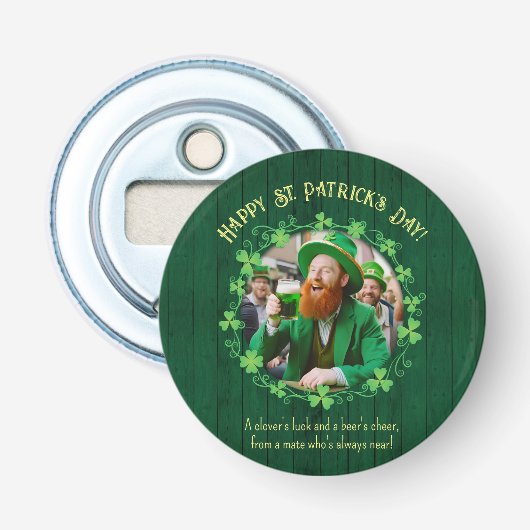 Clover & Beer Company Button Flesopener (Voorkant)