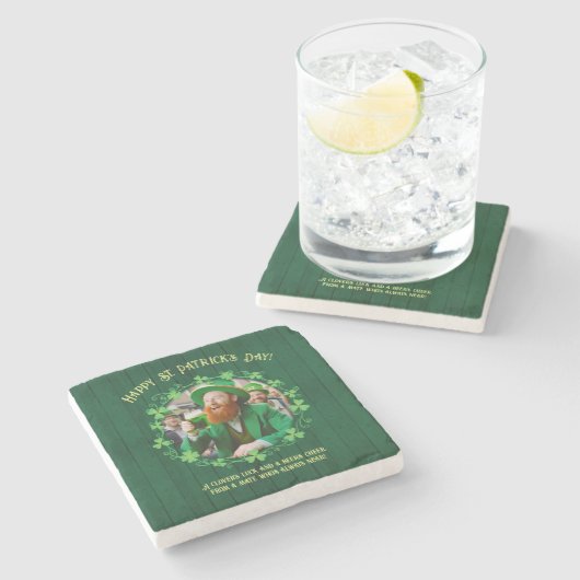 Clover & Beer Company Stenen Onderzetter (Zijkant)