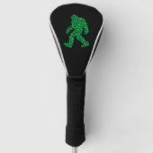 Clover Bigfoot St Patrick's Day Boys Shamrock Golfheadcover (Voorkant)