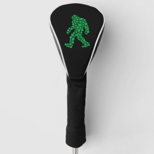 Clover Bigfoot St Patrick's Day Boys Shamrock Golfheadcover (Voorkant)