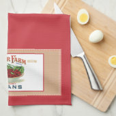 Clover Boerderij Label Keukenhanddoek (Quarter Fold)