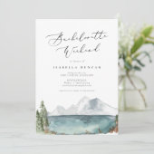 Clover - Bohemen Waterverf Mountain Lake Kaart (Staand voorkant)