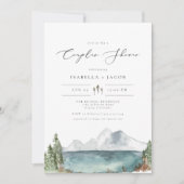 CLOVER Boho Rustic Mountain Lake Couples Kaart (Voorkant)