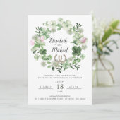 Clover Botanische Groene Krans | Hoefijzers Kaart (Staand voorkant)