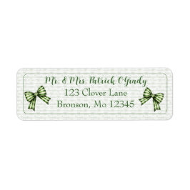 Clover & Bow St. Patrick's Day Etiket