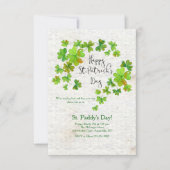 Clover Cascade St. Patrick's Uitnodiging (Voorkant)