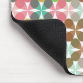 Clover Chic Retro Mod Pastels Patroon Vector Kunst Muismat (Hoek)