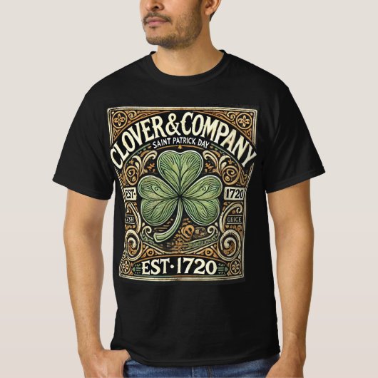Clover & Company - St. Patrick's Day  T-shirt (Voorkant)