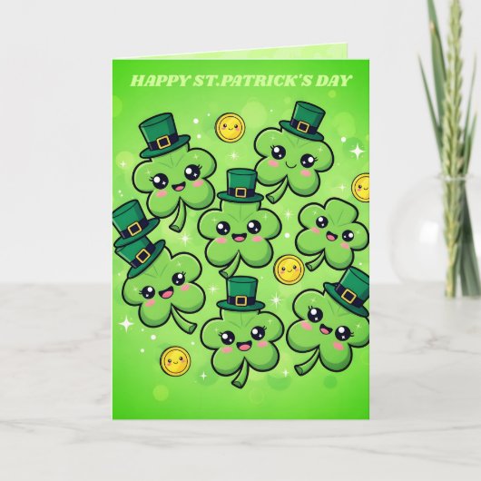 Clover Cutie St. Patrick's Dag Kaart (Voorkant)