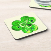 Clover Dew druppels Beverage Coaster Fresh Green Bier Onderzetter (Linkerzijde)