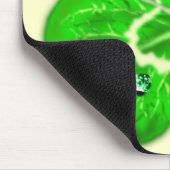 Clover Dew-druppels Muismat - Uw kleur (Hoek)