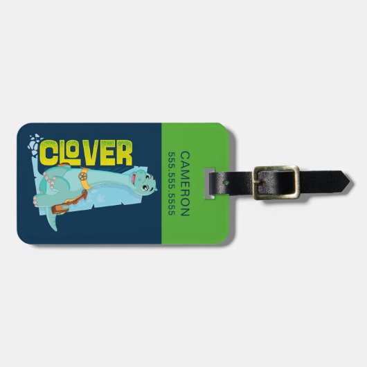 Clover | Dino Ranch Bagagelabel (Voorkant horizontaal)